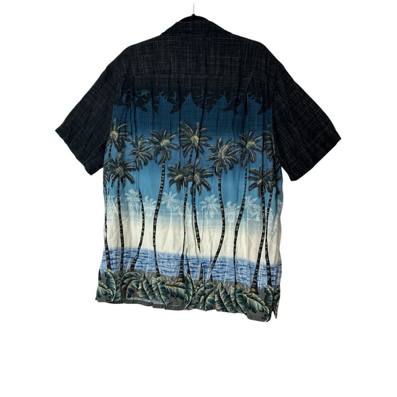 Batik‎ Bay Shirt Large XL Hawaiian Rayon Short Sleeve Button Up Vacations Cruise - Picture 2 of 8